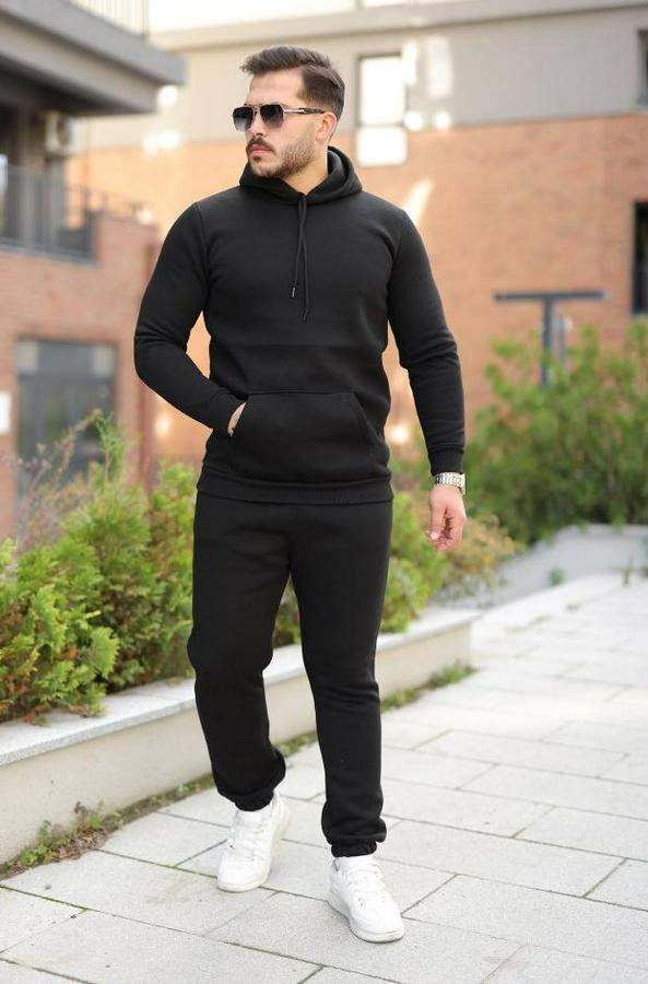 Kapüşonlu Üç Iplik Şardonlu Alt-Üst Takım