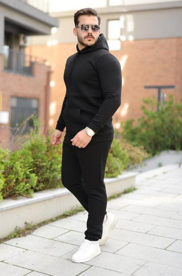 Kapüşonlu Üç Iplik Şardonlu Alt-Üst Takım