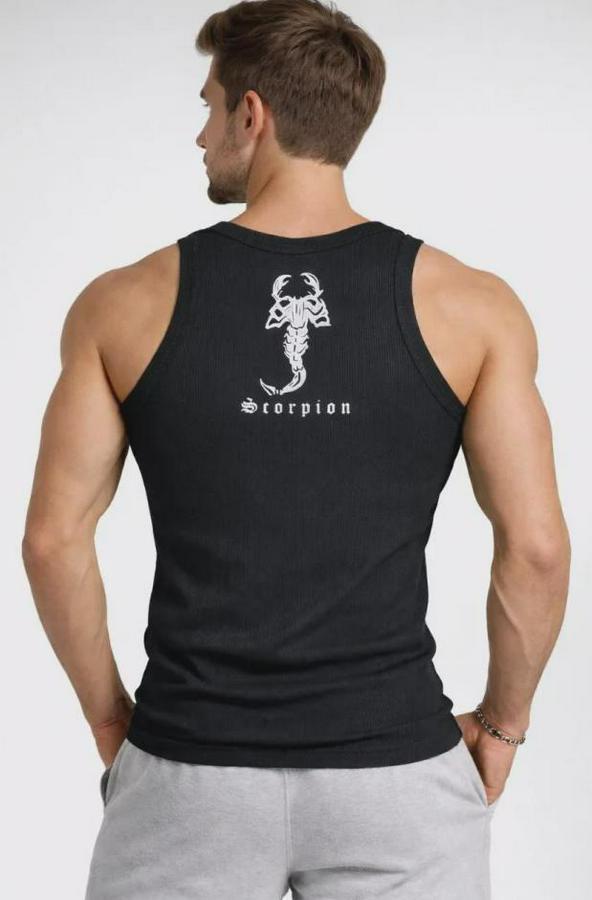 Spor Fitilli Atlet 3lü Set Kırmızı, Siyah Ve Beyaz Slim Fit Kaşkorse Arka Baskılı Spor Atlet