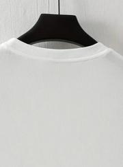 Baskılı Oversize Bisiklet Yaka T-Shirt