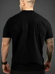 Baskılı Oversize Bisiklet Yaka T-Shirt