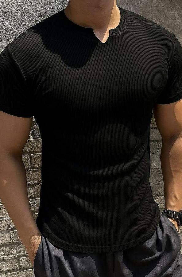 Kısa Kollu Bisiklet Yaka Burgu Bluz