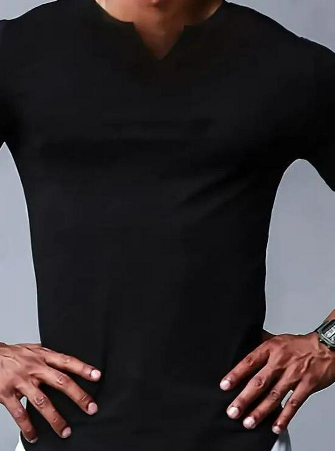 Kısa Kollu V Yaka Süprem T-Shirt