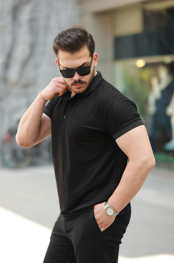 Kısa Kollu Yakalı Viskon Iki Iplik Bluz