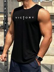 Sıfır Kol Victory Baskılı Süprem Bluz