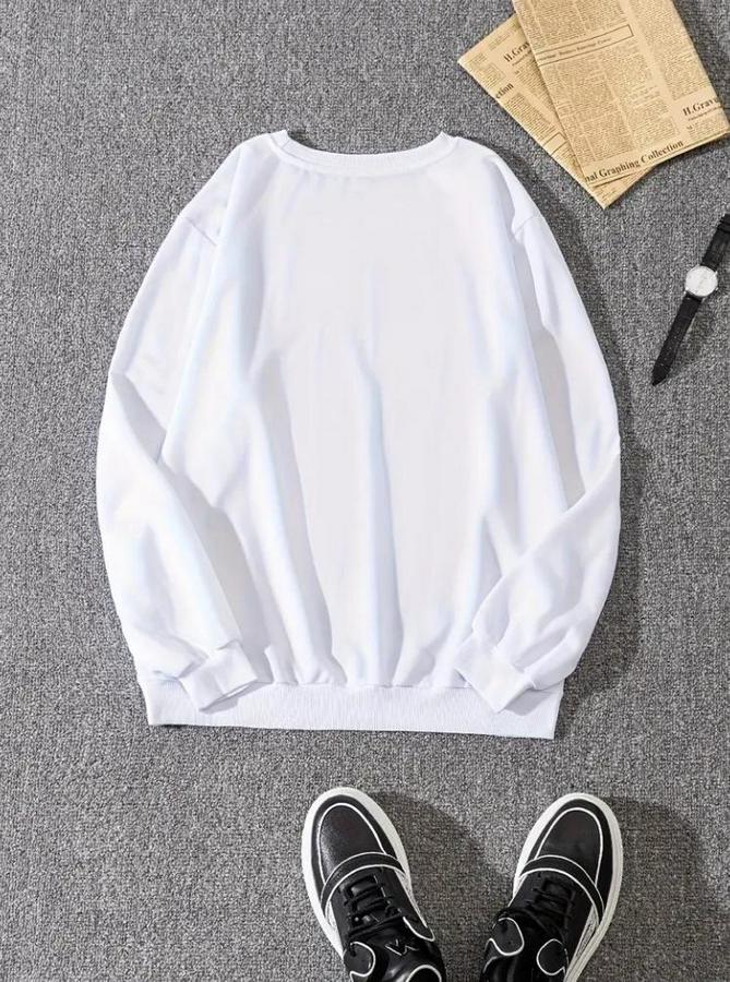 Uzun Kollu Baskı Detaylı Iki Iplik Sweet