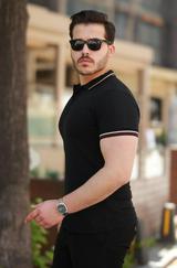 Yakalı Kısa Kollu T-Shirt