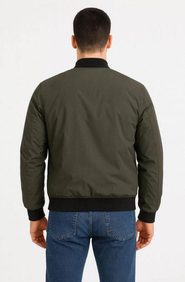 Içi Astarlı Fermuarlı Bomber Mont Ceket