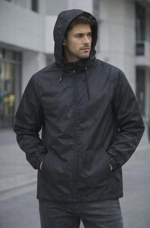 Kapüşonlu Su Itici Rüzgarlık Ceket Mevsimlik Hafif Mont