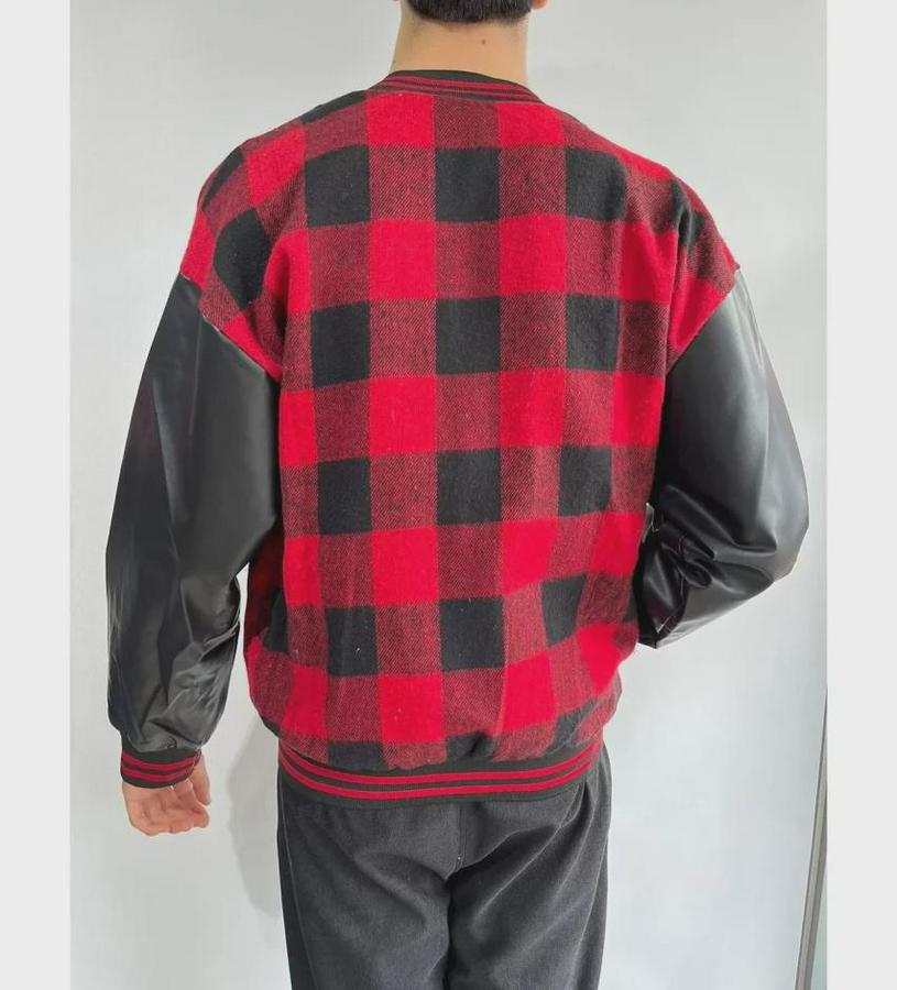 Pötikare Desen Nakışlı Kolej Ceket