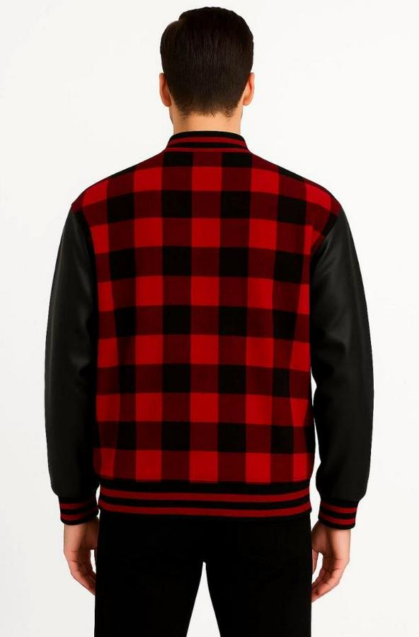 Kolları Suni Deri Içi Astarlı Oduncu Kolej Içi Ceket