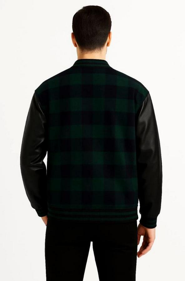 Kolları Suni Deri Içi Astarlı Oduncu Kolej Içi Ceket