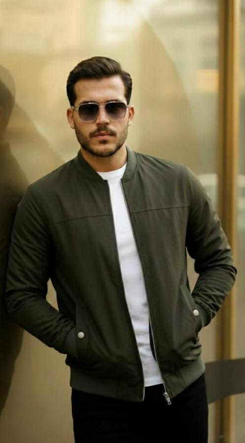 Içi Astarlı Su Geçirmez Bomber Mevsimlik Ceket