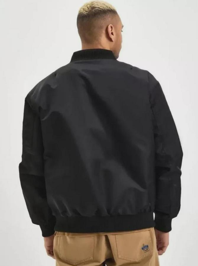 Unisex Uzun Kol Baskılı Bomber Ceket