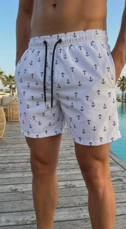 Deniz Şortu Fermuarlı Cepli File Astarlı Hızlı Kuruyan Premium