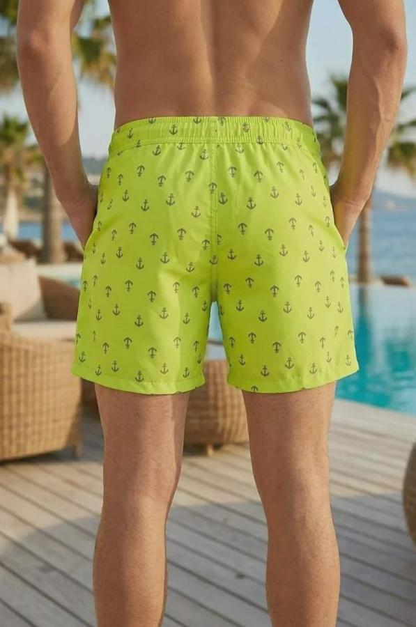 Deniz Şortu Fermuarlı Cepli File Astarlı Hızlı Kuruyan Premium