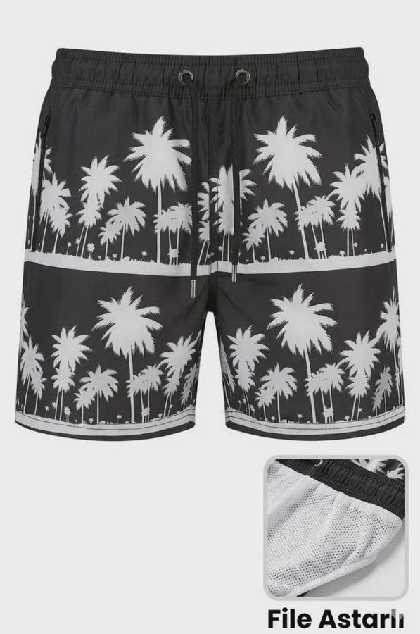 Deniz Şortu Fermuarlı Cepli File Astarlı Hızlı Kuruyan Premium