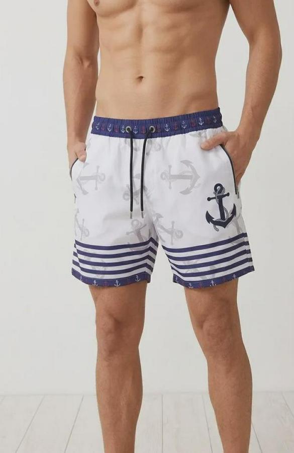 Deniz Şortu Fermuarlı Cepli File Astarlı Hızlı Kuruyan Premium