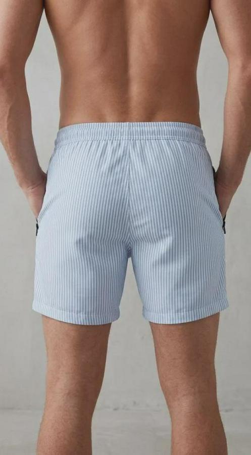 Deniz Şortu Fermuarlı Cepli File Astarlı Hızlı Kuruyan Premium