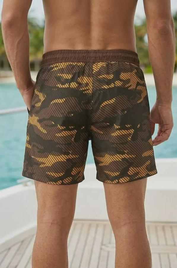 Deniz Şortu Fermuarlı Cepli File Astarlı Hızlı Kuruyan Premium