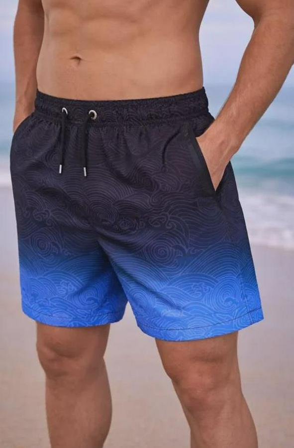 Deniz Şortu Fermuarlı Cepli File Astarlı Hızlı Kuruyan Premium