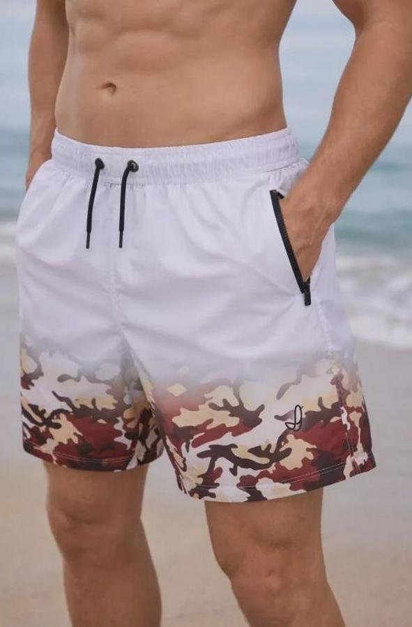 Deniz Şortu Fermuarlı Cepli File Astarlı Hızlı Kuruyan Premium