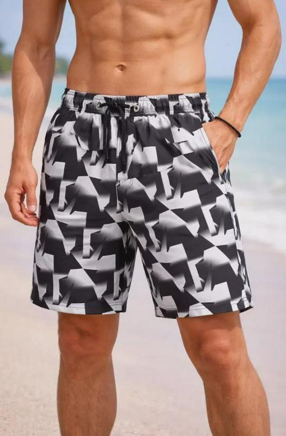 Deniz Şortu Fermuarlı Cepli File Astarlı Hızlı Kuruyan Premium