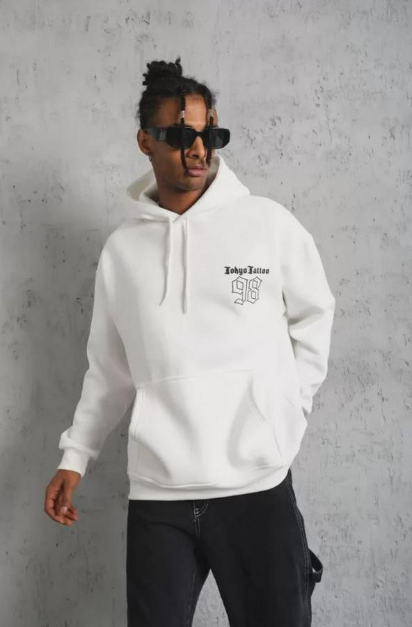 Baskılı Kapşonlu Sweat