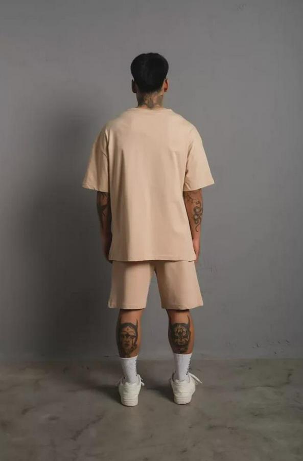 Erkek Alev Baskılı Ikili Şortlu Takım