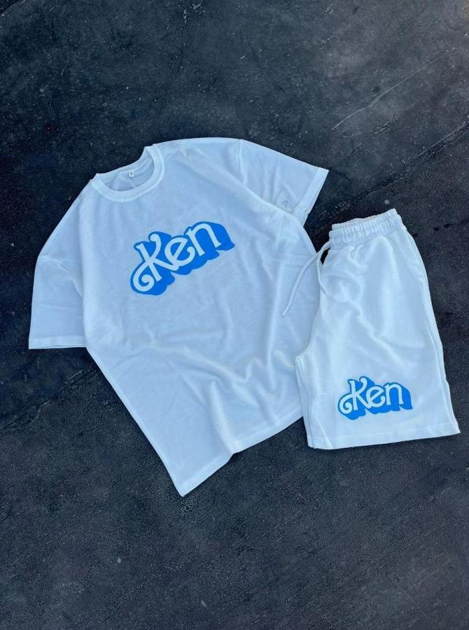 Baskılı Ikili Şort Takım