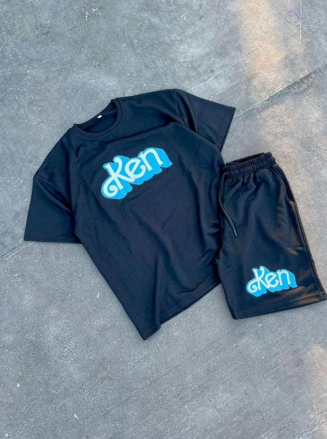 Baskılı Ikili Şort Takım