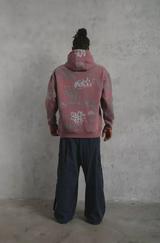 Baskılı Kapüşonlu Ribanalı Sweat