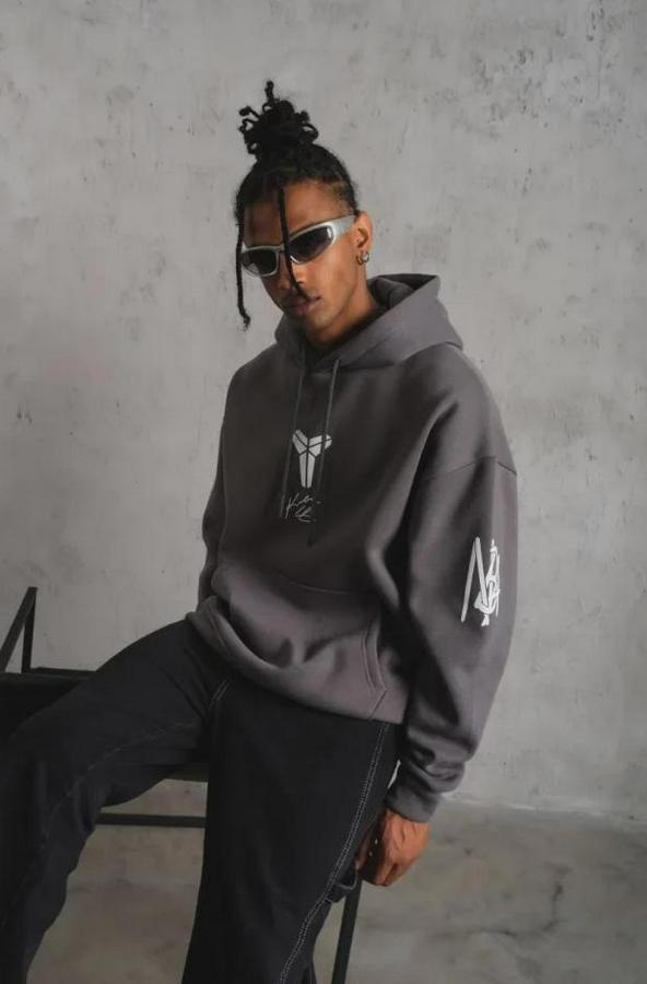 Baskılı Kapüşonlu Sweat