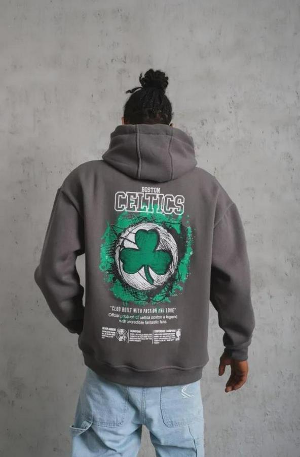 Baskılı Kapüşonlu Ve Kordon Ipli Sweat