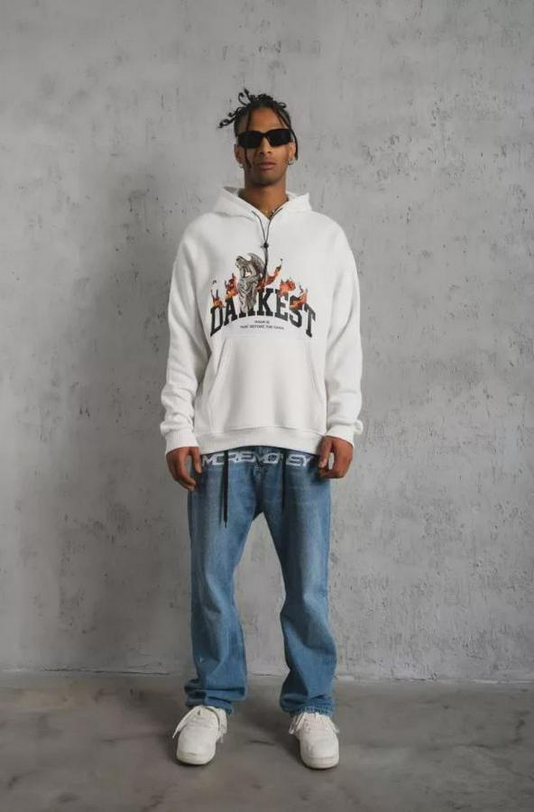 Dankes Baskılı Kapüşonlu Sweat