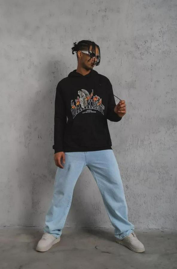 Dankes Baskılı Kapüşonlu Sweat