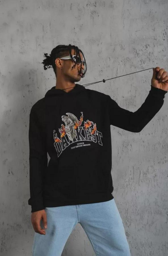 Dankes Baskılı Kapüşonlu Sweat