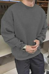 Düz Bisiklet Yaka Sweat