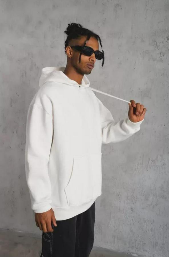 Düz Kapüşonlu Sweat
