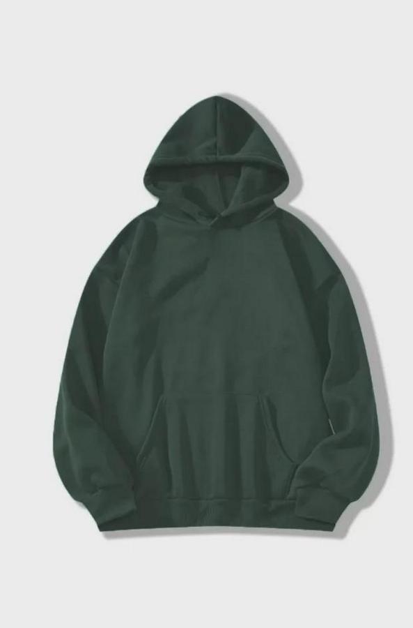 Düz Kapüşonlu Sweat