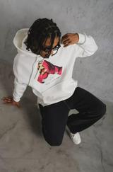 Eldiven Baskılı Kapüşonlu Sweat