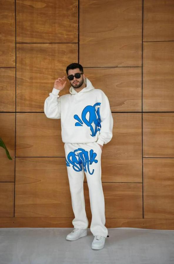 Kapüşonlu Eşofman Takım Graffiti Baskılı  Oversize Rahat Kalıp, Kanguru Cepli, Streetwear Tarzında Premium Ürün 3 Iplik Pamuklu