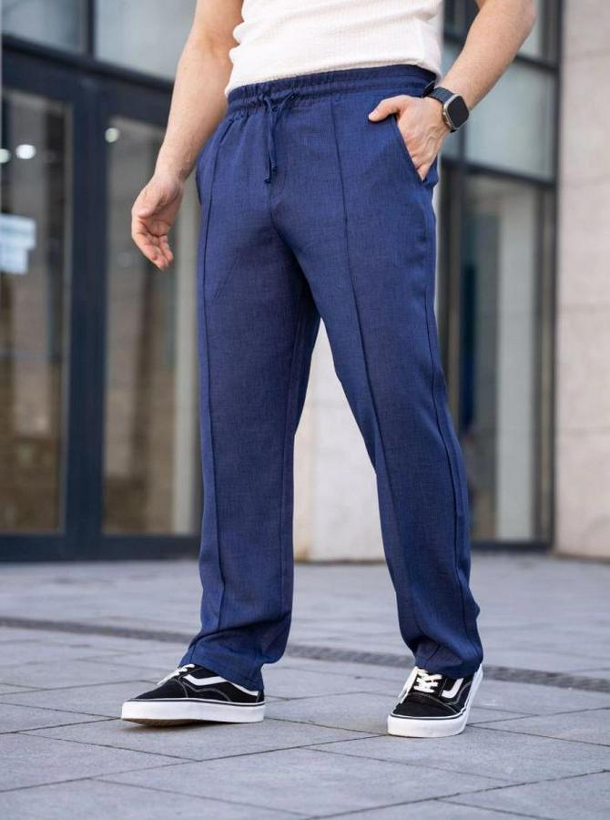 Keten Cepli Çıma Dikişli Jogger Buggy Pantalon Rahat Kalıp