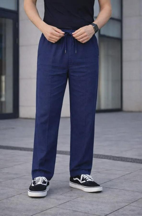 Keten Cepli Çıma Dikişli Jogger Buggy Pantalon Rahat Kalıp