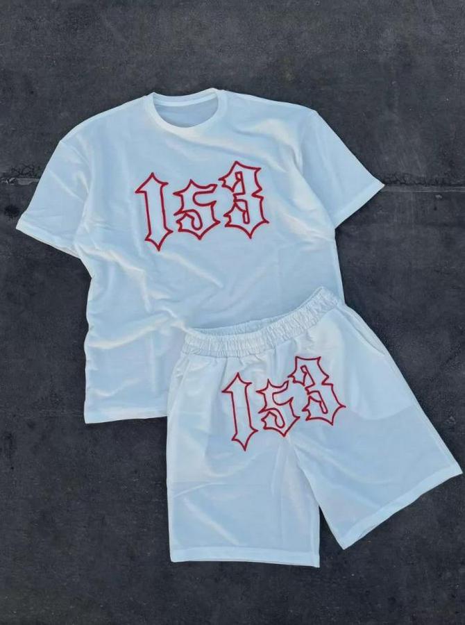 Nakış Işlemeli Şortlu Takım