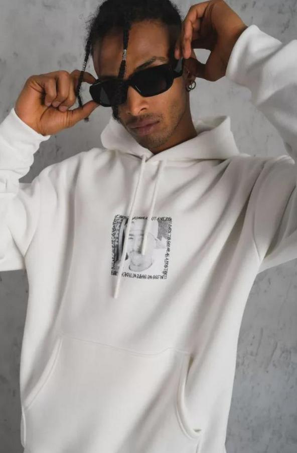 Ön Arka Baskılı Kapşonlu Sweat