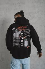 Ön Arka Baskılı Kapşonlu Sweat