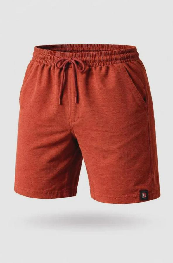 Otoban Dokuma Şort Beli Lastikli Bağcıklı, Cepli, Rahat Kesim Günlük Yazlık Şort