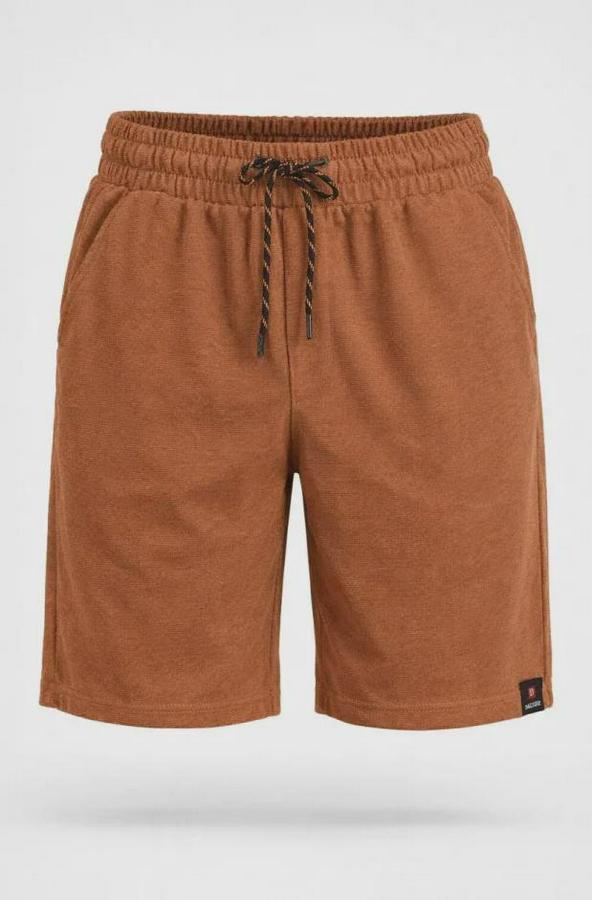 Otoban Dokuma Şort Beli Lastikli Bağcıklı, Cepli, Rahat Kesim Günlük Yazlık Şort