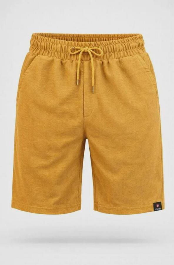 Otoban Dokuma Şort Beli Lastikli Bağcıklı, Cepli, Rahat Kesim Günlük Yazlık Şort